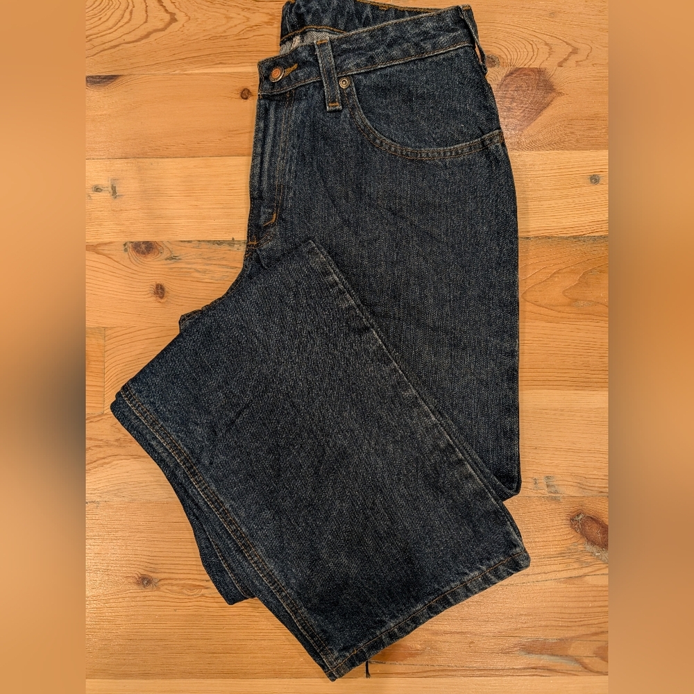 Carhartt Women's's Relaxed Fit Jeans in Dark Blue - Picture 3 of 10